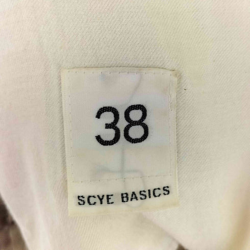 サイベーシックス SCYE BASICS sanhokin×yarn unevenness chino 1pleat trousers メンズ 38