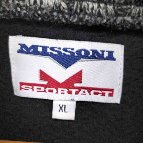 ミッソーニスポーツ MISSONI SPORTS ニット切替ハーフジップフリースジャケット メンズ XL