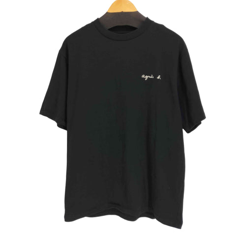アニエスベーオム Agnes b.homme フロントロゴ刺繍 クルーネック S/S Tシャツ メンズ JPN:2
