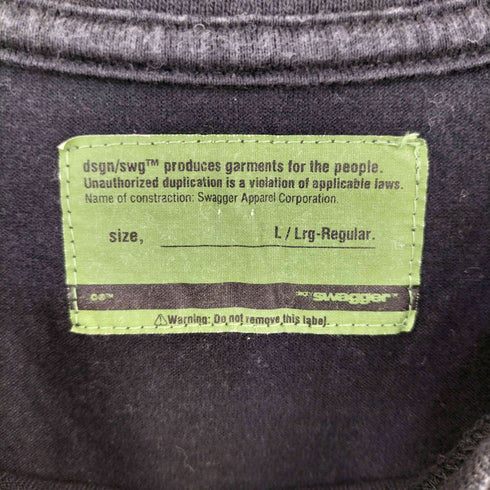 スワッガー SWAGGER プリント Tシャツ メンズ L