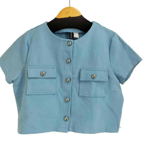 エイチアンドエム H&M ワッフルジャージートップス レディース import:M