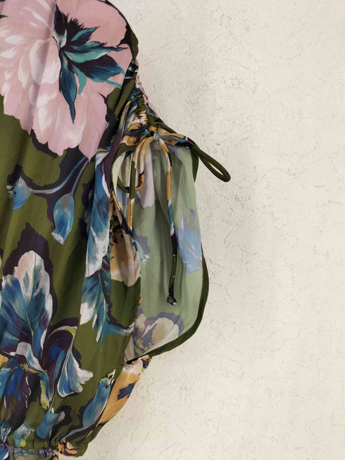 ザラ ZARA 花柄ワンピース レディース import:S