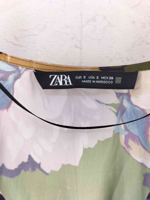 ザラ ZARA 花柄ワンピース レディース import:S
