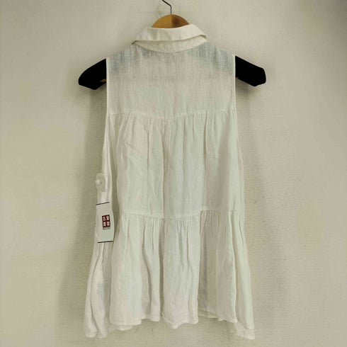 ザラ ZARA パネルリネンブラウス レディース import:XS
