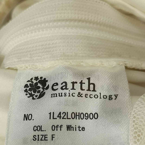 アースミュージックアンドエコロジー earth music&ecology レースチュールプリーツワンピース レディース FREE
