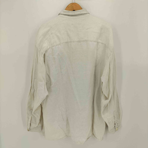 LANDHAUS ウッドボタン リネン L/S チロリアン シャツ メンズ EUR:44