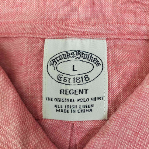 ブルックスブラザーズ BROOKS BROTHERS REGENT リネン100 S/S BD シャツ メンズ import:L