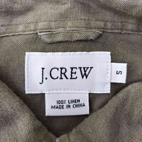ジェイクルー J.CREW リネン100 L/S BD シャツ メンズ import:S