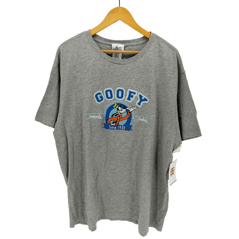 00S フロント US キャラクター 刺繍 クルーネック S/S Tシャツ メンズ import:XXL