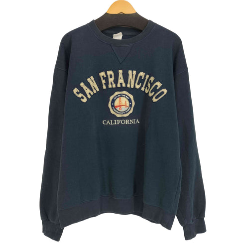 TEEMAX フロント刺繍クルーネックスウェット メンズ import:L