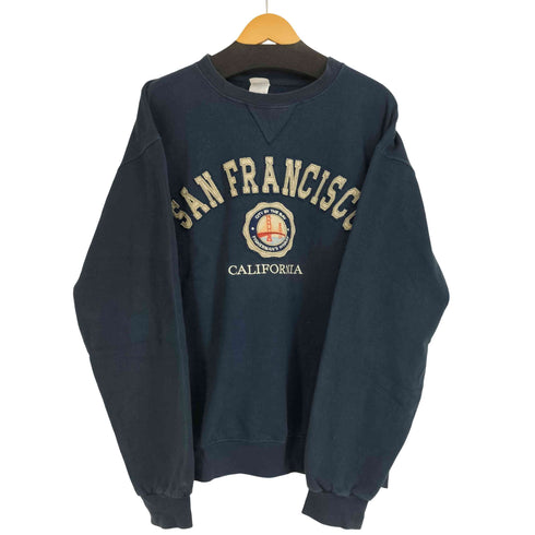 TEEMAX フロント刺繍クルーネックスウェット メンズ import:L