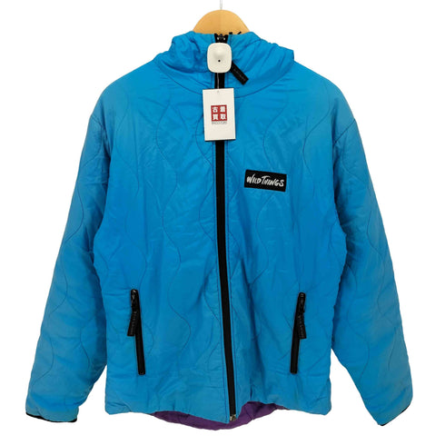 ワイルドシングス WILD THINGS 90s USA製 紙タグ PRIMALOFT リバーシブル 中綿 キルティング ナイロンジャケット メンズ import:M