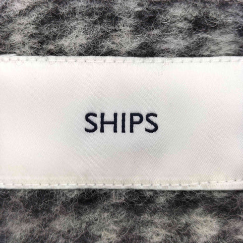 シップス SHIPS 24aw スライバー チェック ショート Pコート レディース JPN:36