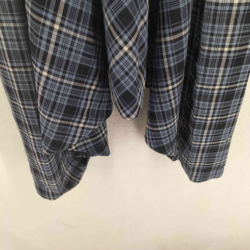 イッセイミヤケペルマネンテ ISSEY MIYAKE PERMANENTE 91SS ウール チェック シアー サルエルパンツ レディース M