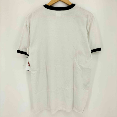 クロスアンドスティッチ CROSS&STITCH have a tea break プリント リンガーTシャツ メンズ import:XL