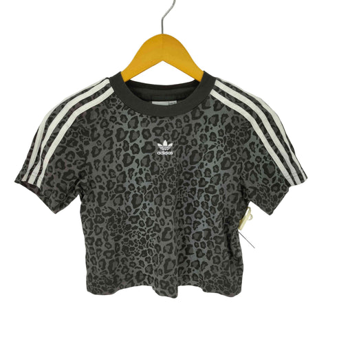 アディダス adidas レオパード クロップド Tシャツ レディース JPN:M