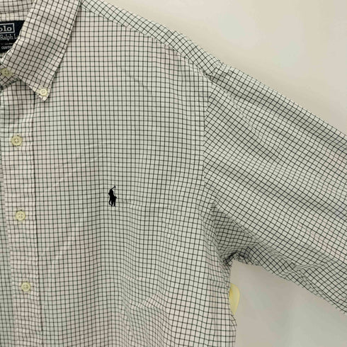 ポロバイラルフローレン Polo by RALPH LAUREN CUSTOM FIT ポニー刺繍 ボタンダウンシャツ メンズ XL