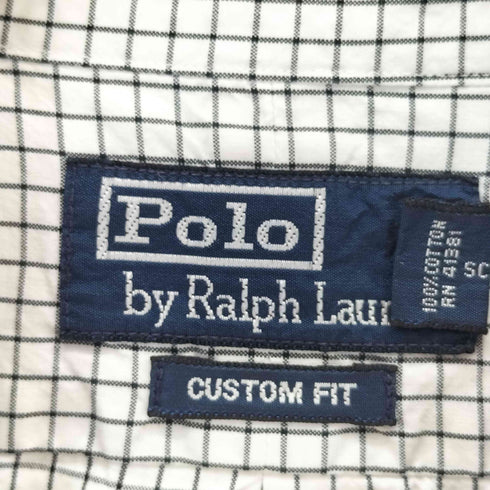 ポロバイラルフローレン Polo by RALPH LAUREN CUSTOM FIT ポニー刺繍 ボタンダウンシャツ メンズ XL