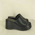 チャールズアンドキース CHARLES&KEITH ワイドストラップ プラットフォーム ウエッジ レディース JPN:36