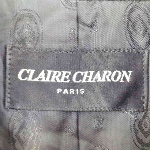 CLAIRE CHARON シルク ウール 比翼コート elegance レディース FREE