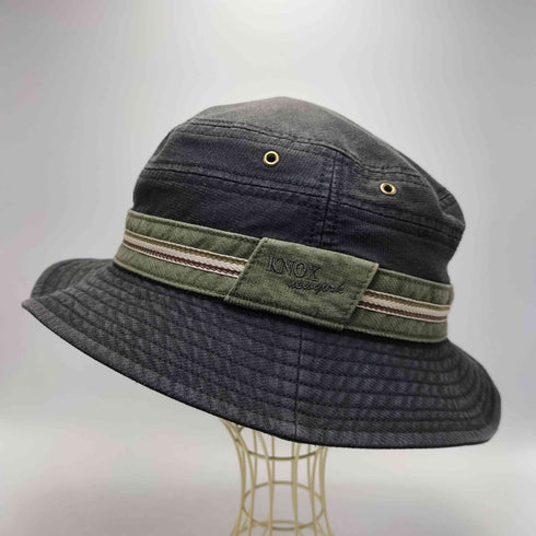 ノックスニューヨーク KNOX NEW YORK 日本製 ジンコード バイオウォッシュ 春夏 ノックス 紳士 バケットハット メンズ 58