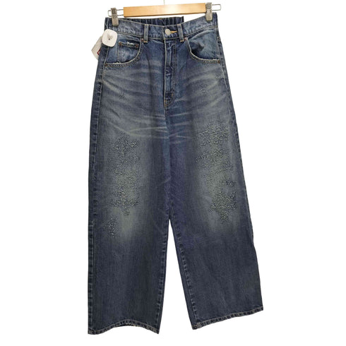 ロデオクラウンズワイドボウル RCWB/RODEO CROWNS WIDE BOWL HIP EMB LOOSE DENIM レディース JPN:S