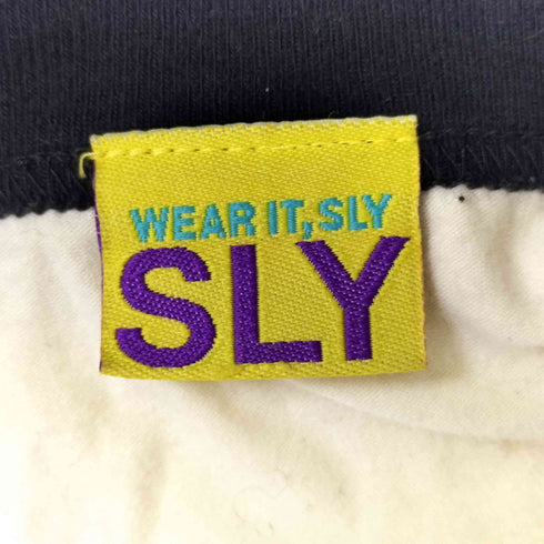 スライ SLY フォト プリント ラグラン スリーブ クルーネック Tシャツ Y2K レディース JPN:S