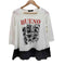 アズールバイマウジー AZUL by moussy プリント 裾 切り替え クルーネック Tシャツ Y2K レディース JPN:S