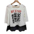 アズールバイマウジー AZUL by moussy プリント 裾 切り替え クルーネック Tシャツ Y2K レディース JPN:S