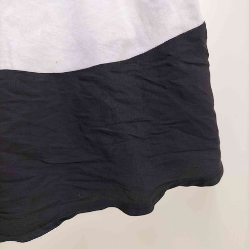 アズールバイマウジー AZUL by moussy プリント 裾 切り替え クルーネック Tシャツ Y2K レディース JPN:S