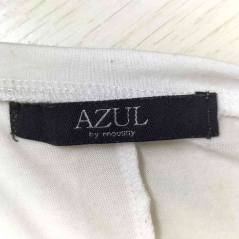 アズールバイマウジー AZUL by moussy プリント 裾 切り替え クルーネック Tシャツ Y2K レディース JPN:S