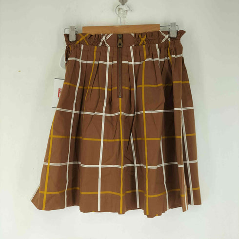 バーバリーブルーレーベル BURBERRY BLUE LABEL ホース刺繍 チェックスカート レディース JPN:36