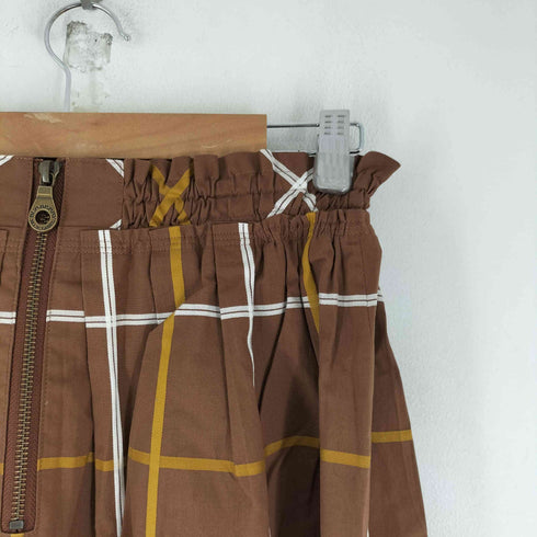 バーバリーブルーレーベル BURBERRY BLUE LABEL ホース刺繍 チェックスカート レディース JPN:36