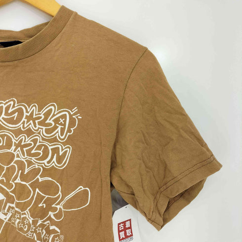 ステューシー Stussy 90-00s 紺タグ graffiti 両面グラフィックプリント 半袖Tシャツ メンズ JPN:S