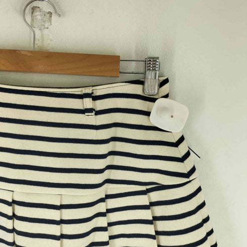 バーバリーブルーレーベル BURBERRY BLUE LABEL ボーダー プリーツ ミニスカート レディース JPN:38