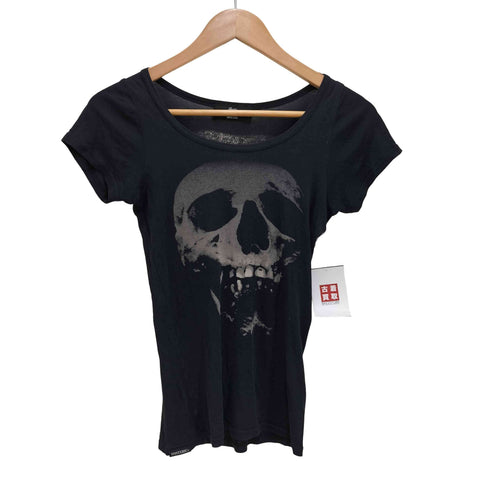 ヒステリックグラマー HYSTERIC GLAMOUR スカルベリー プリント S/S クルーネック Tシャツ レディース FREE