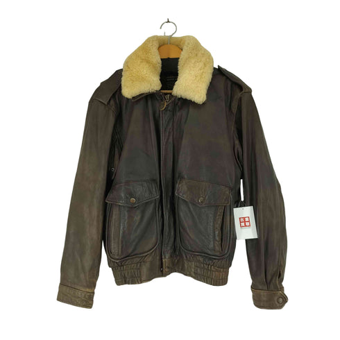 AERO CRAFT'S M.F.G. ボア襟 A-2 フライトジャケット メンズ US:40