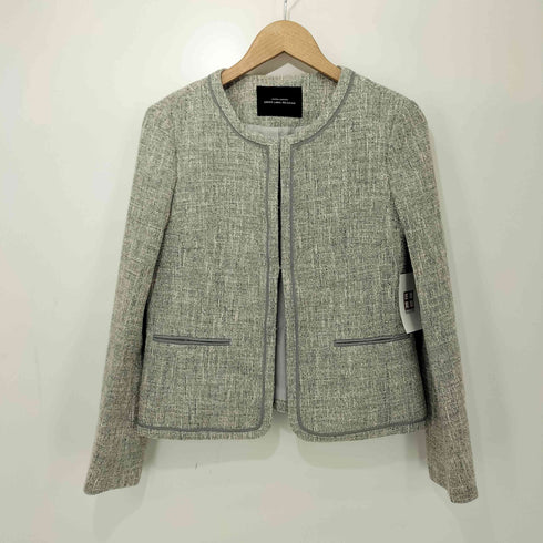 ユナイテッドアローズグリーンレーベルリラクシング UNITED ARROWS green label relaxing Dノーカラージャケット Dスカート セットアップ レディース JPN:40