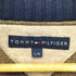 トミーヒルフィガー TOMMY HILFIGER 袖刺繍 ロゴ ジップアップ ドライバーズニット メンズ L/G