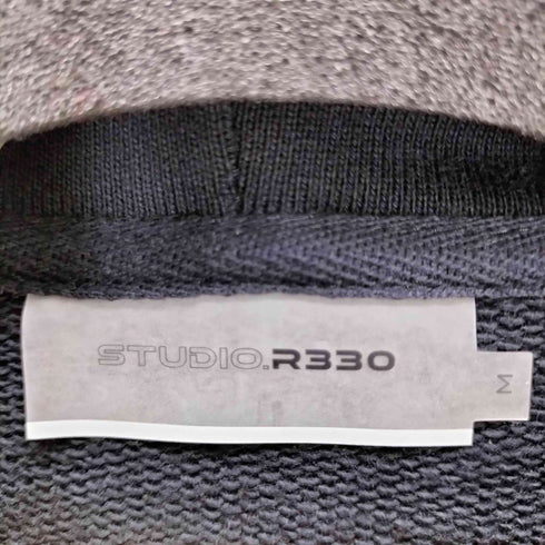 STUDIO R330 フォトプリント コットンプルオーバーパーカー メンズ M