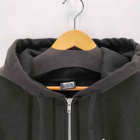ステューシー Stussy 24AW BEACH ROOTS ZIP HOODIE BLACK メンズ M