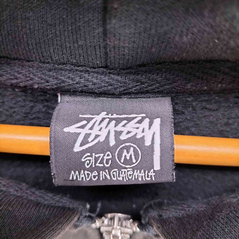 ステューシー Stussy 24AW BEACH ROOTS ZIP HOODIE BLACK メンズ M
