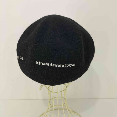 キナシサイクル 木梨サイクル KINASHI CYCLE ロゴ刺繍 ウールブレンド ハンチング帽 メンズ M