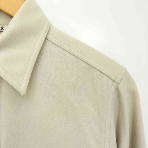 オーラリー AURALEE Super Soft Wool Flannel Shirts メンズ JPN:0
