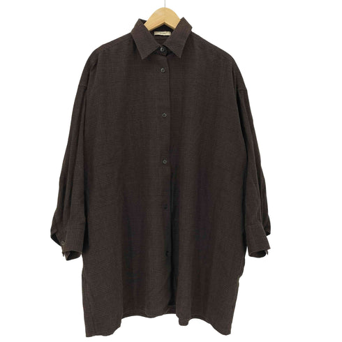 クラネ CLANE グレンチェックレギュラーカラーシャツ レディース 1