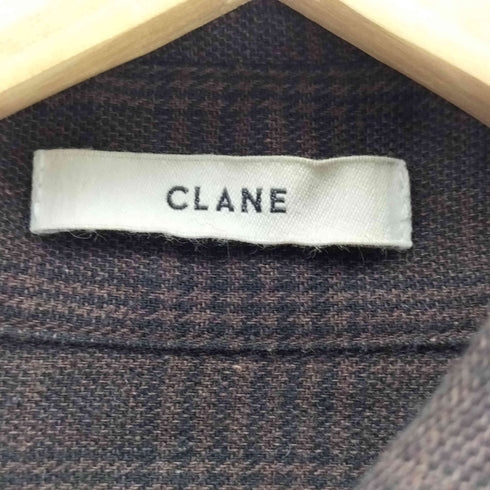 クラネ CLANE グレンチェックレギュラーカラーシャツ レディース 1