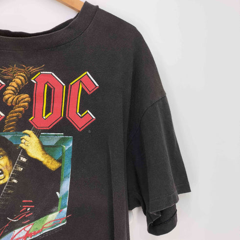 BROCKUMボディ 白タグ 90s USA製 袖シングル THE RAZORS EDGE WORLD TOUR 1990-91 バンドTシャツ メンズ import:XL