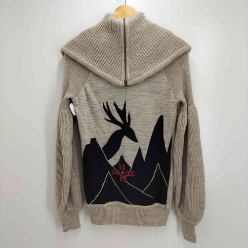 コレクションプリヴェ collection PRIVEE? フルジップ ジッブアップ セーター オフショルダー レディース 42