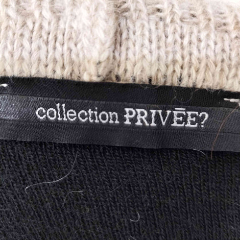 コレクションプリヴェ collection PRIVEE? フルジップ ジッブアップ セーター オフショルダー レディース 42
