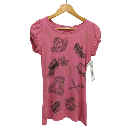 ジューシークチュール JUICY COUTURE Y2K ラインストーン クルーネックカットソー レディース import:S